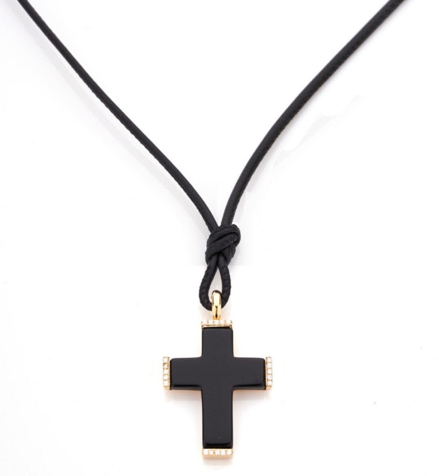 Jewellery Faraone Mennella  | Cross - Onyx